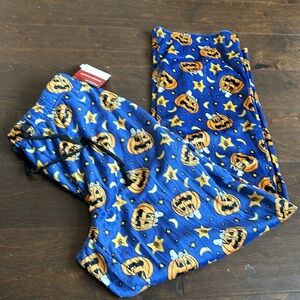 Peanuts Mens Halloween Mummy Snoopy Print Bats Pajama Pants New Velvet